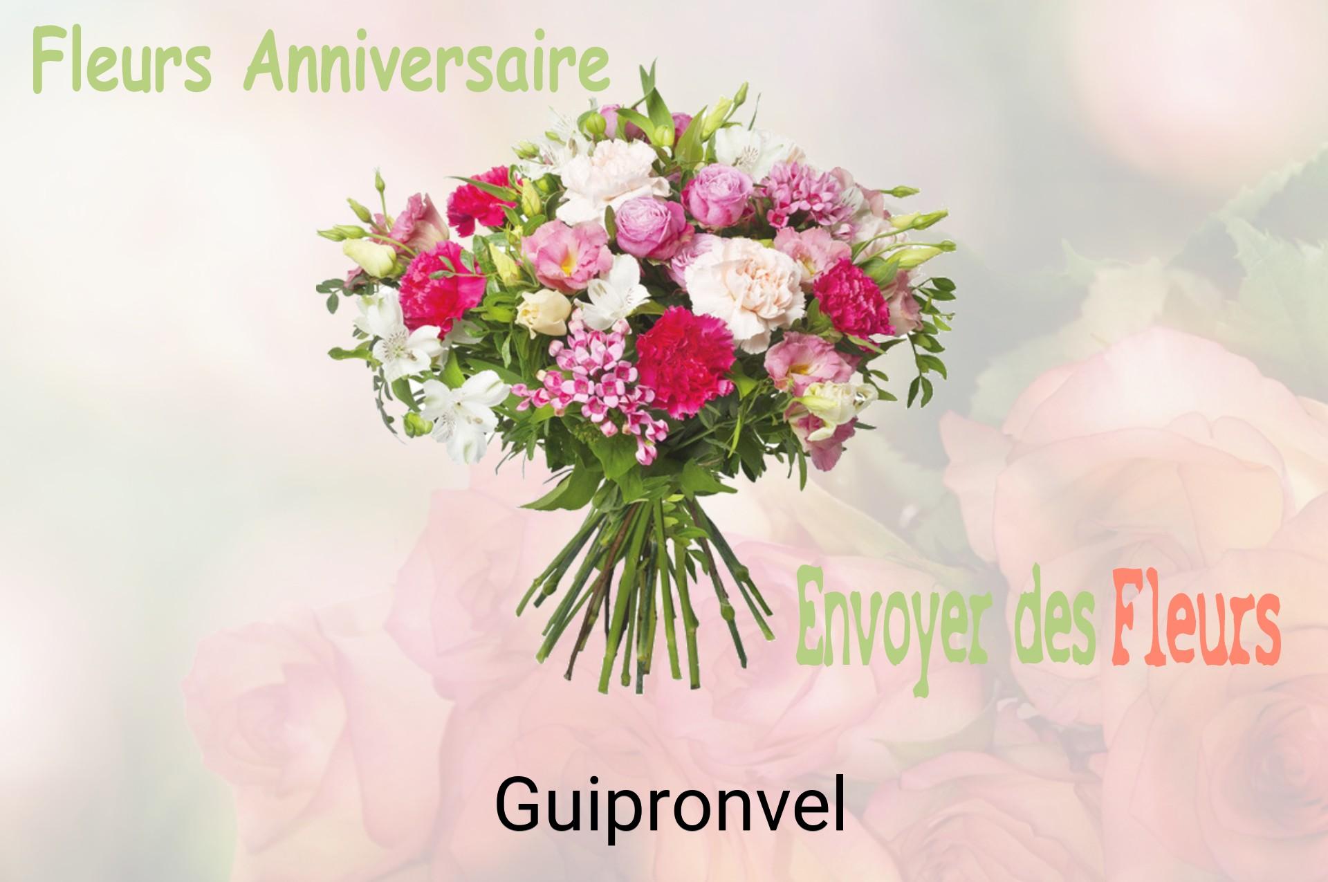 Bouquet de fleurs d’anniversaire livré à Guipronvel