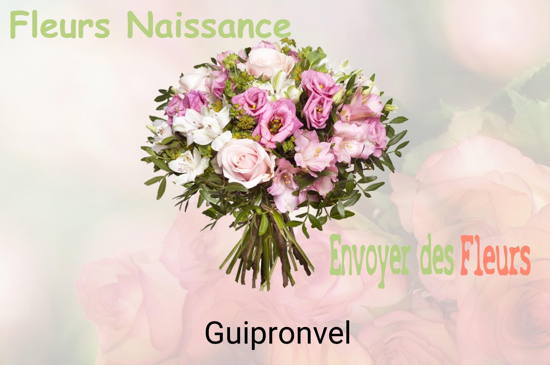 Bouquet de fleurs de naissance livré à Guipronvel
